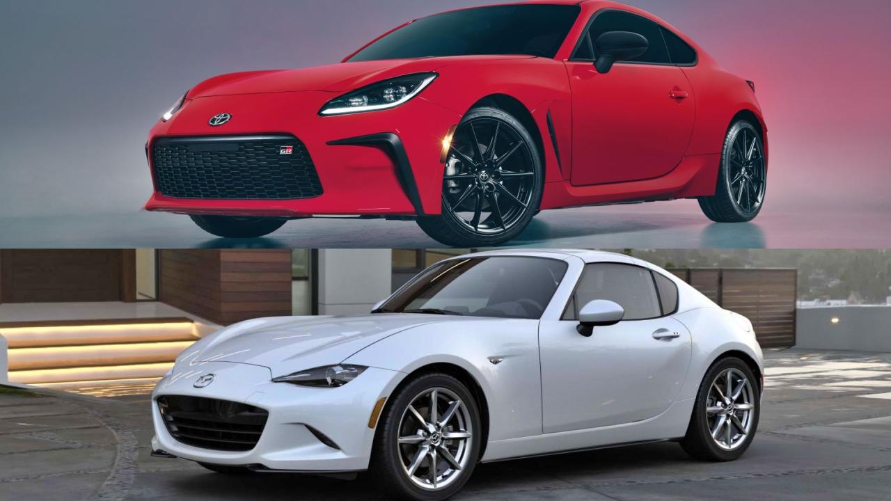 Japanese Sports Car Wars 2023: Toyota GR86 Vs. Mazda MX-5 Miata